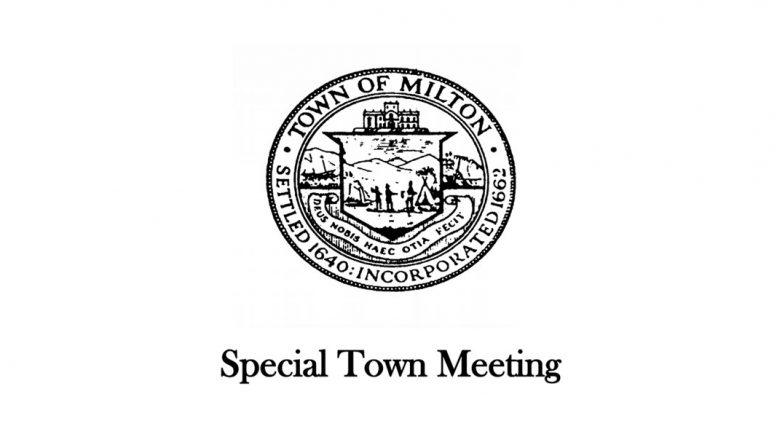 Special Town Meeting