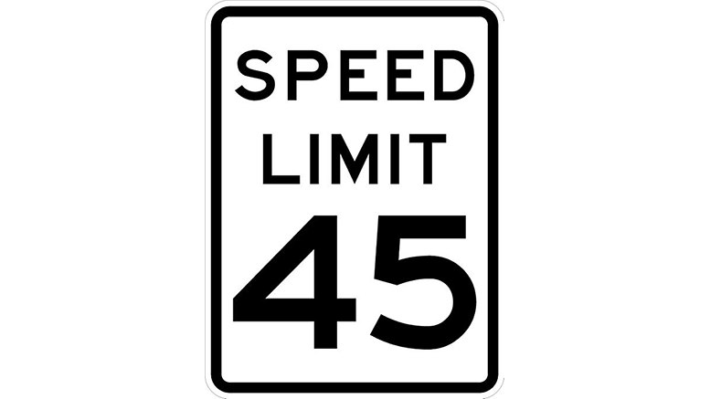 speed limit sign