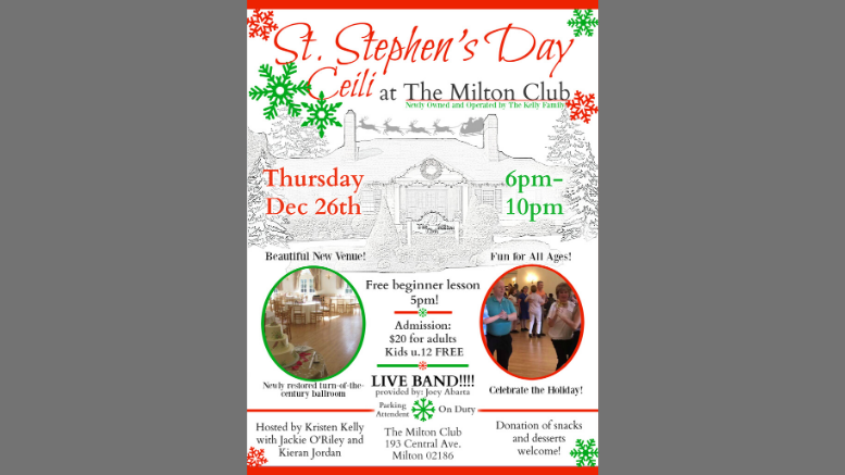 Milton Club Event Dec 26th 2019