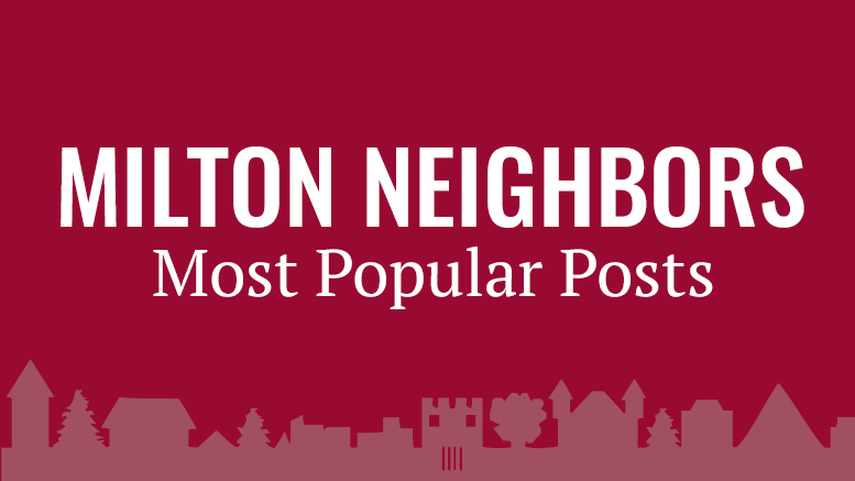 Milton Neighbors most popular top posts