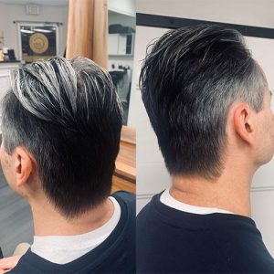 Gervasi & Co hair pic - man silver brown haircut