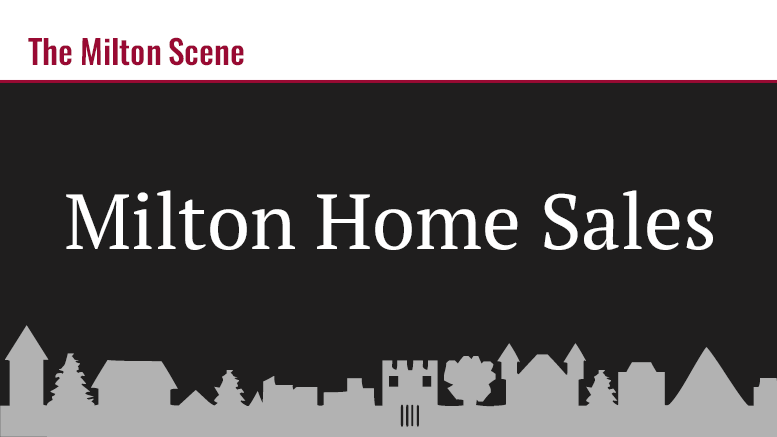 Milton Home Sales March 4-8, 2024