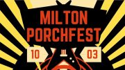 Save the Rescheduled Date: Milton Porchfest 2020 poster.
