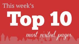 This Past Week’s Top 10 Most Visited Pages: February 3-7, 2020