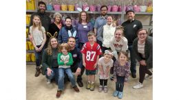 Volunteers assemble hundreds of bunny baskets at Interfaith Social Services