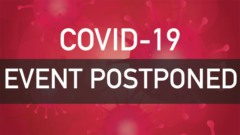 coronavirus related event postponed