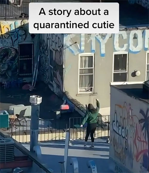 quarantine girl dancing