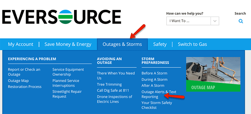 Eversource outages and alerts