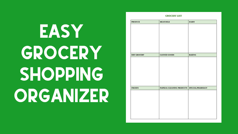 Want to get in and out of the store quickly? Organize your list with this quick download!