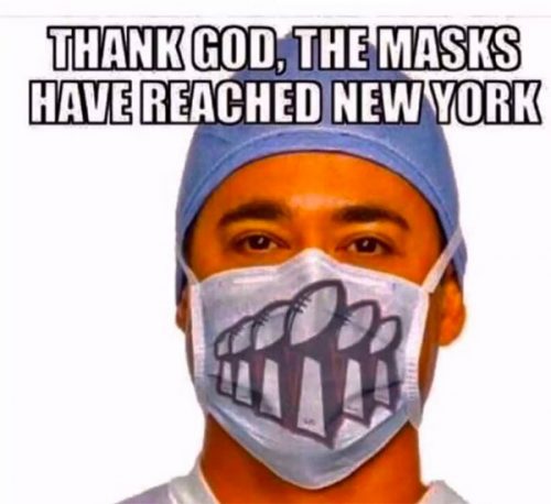 New England donates masks to New York