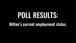 Poll Results: Employment status in Milton
