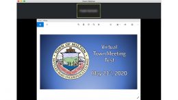Milton virtual town meeting