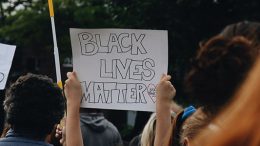 Black Lives Matter protest in East Milton Square. Photo by Meghan Donelan.