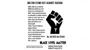 Milton Standout on Racism to take place June 4, 6:00 p.m.
