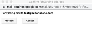 gmail filtering settings forward address