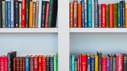 books in library on shelf