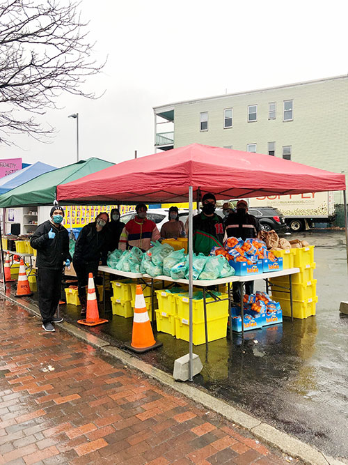 Community Fridge food drive. Photo Courtesy Elaine Benson.