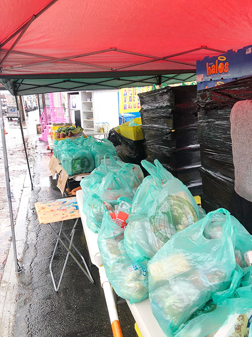 Community Fridge food drive. Photo Courtesy Elaine Benson.