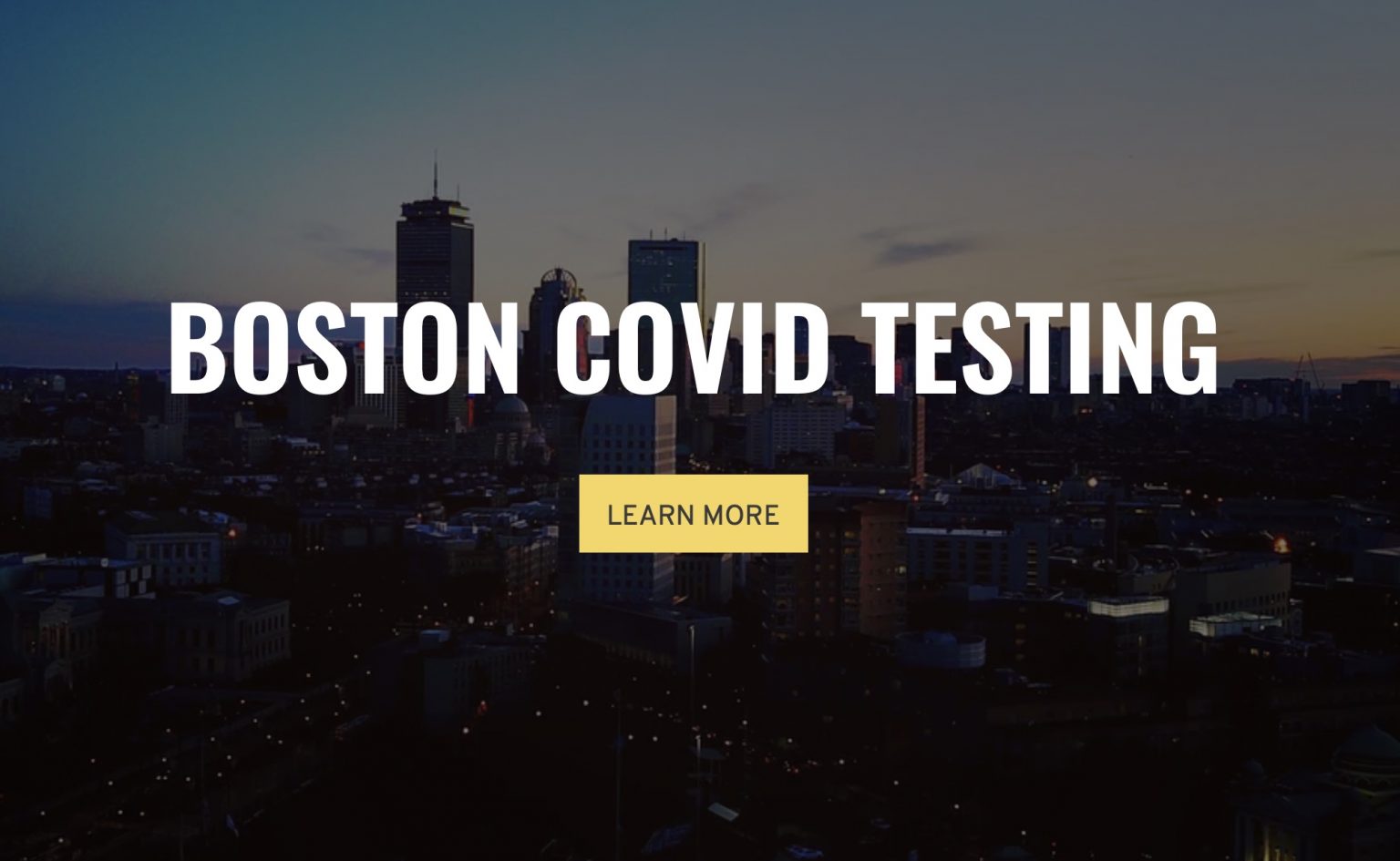 Boston COVID 19 Concierge Testing