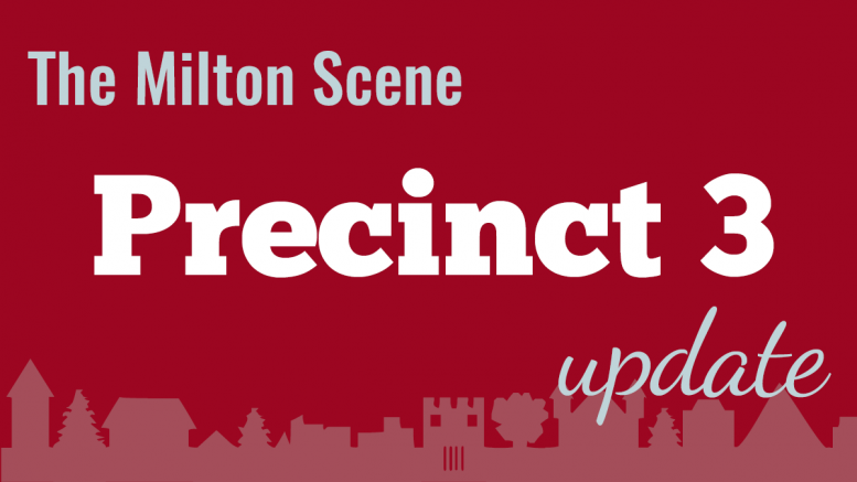 Milton Town Meeting Precinct 3 update