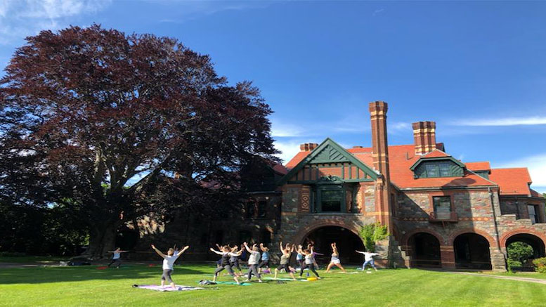 Outdoor Yoga and Meditation at the Eustis Estate on Saturday, June 12, 2021