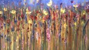 Painting by Nathalie Fitzgerald - Wildflower Field