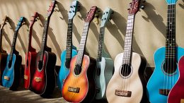 colorful guitars music