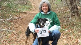 Interfaith Social Services’ New Directions Counseling Center therapist Barbara Goodman took part in the 2021 Stop the Stigma Virtual 5K with her dog. Proceeds from the race will allow therapists such as Goodman to provide more than 2,500 counseling sessions for those in need.