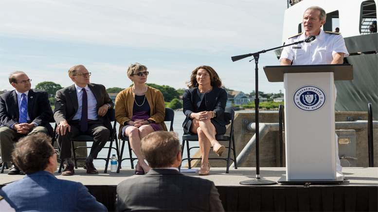 Massachusetts Maritime Academy, LT Governor Polito Welcome Home TS Kennedy Cadets and Crew