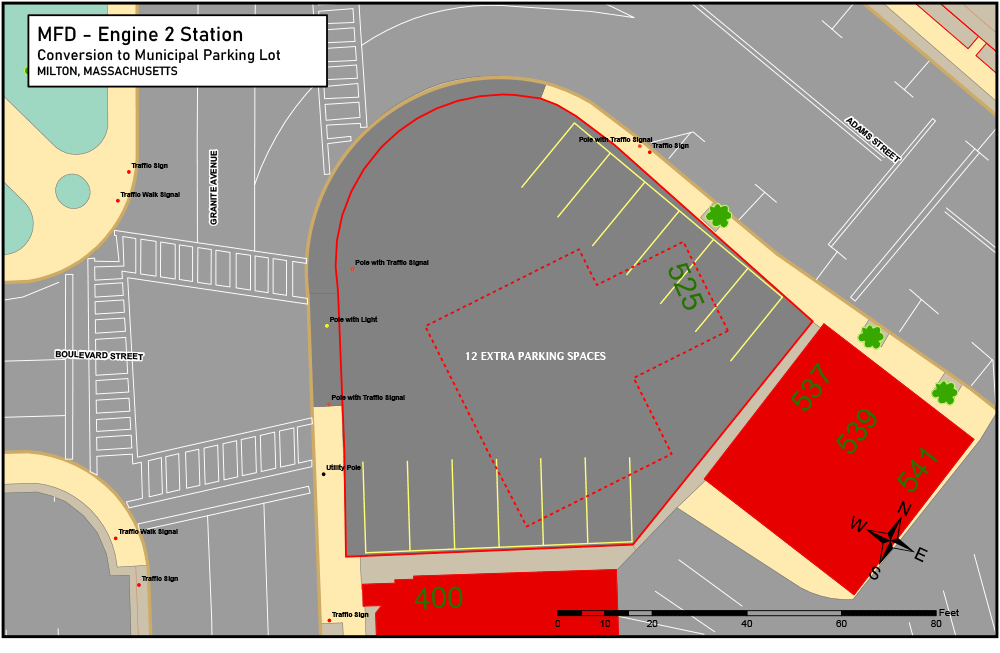 Option for creating 12 new parking spaces in response to spots eliminated in East Milton Square - Letter to the Editor