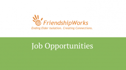 Friendshipworks Boston Job Opportunities