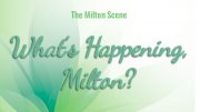 What's Happening Milton - weekly update of events in Milton, MA