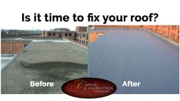 capital construction roof before after
