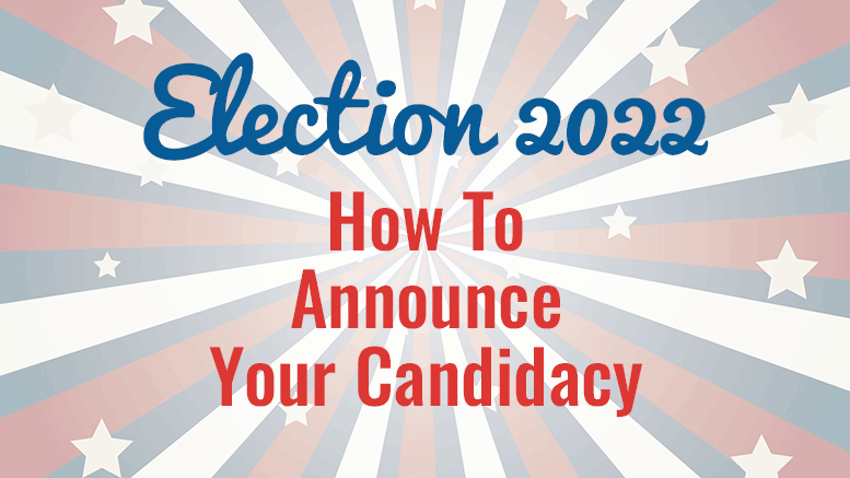 Milton Scene Election 2022 - how to announce your candidacy