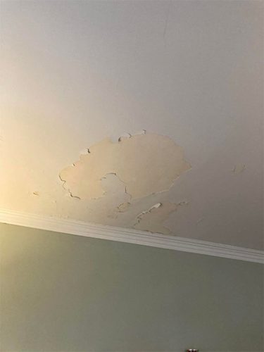 ceiling paint peeling