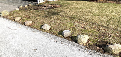lawn saving rocks