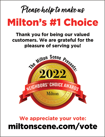 2022 Milton Neighbors Choice Awards - flyer