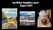 Top Milton Neighbors posts - August 2022.
