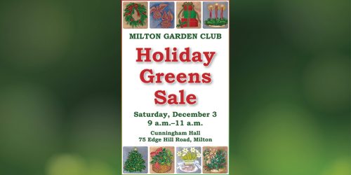Milton Garden club holiday greens sale