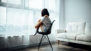 mental health - teen alone in chair