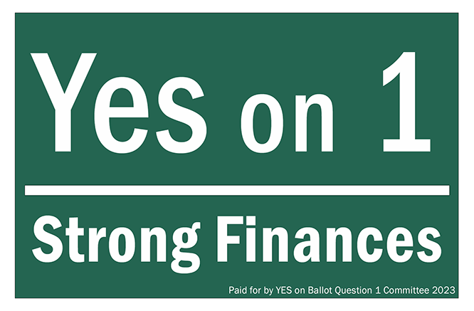 Vote Yes on 1: Strong Finances