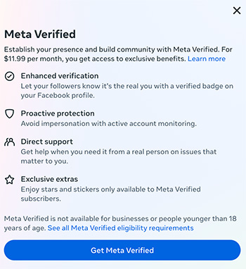 Meta Verified? Looking for advice : r/facebook