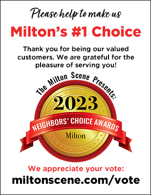 Milton Neighbors Choice Awards - please vote for us shareable flyer