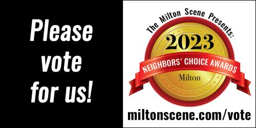 Milton Neighbors Choice Awards - please vote for us shareable graphic