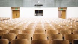 college auditorium classroom. Photo: unsplash