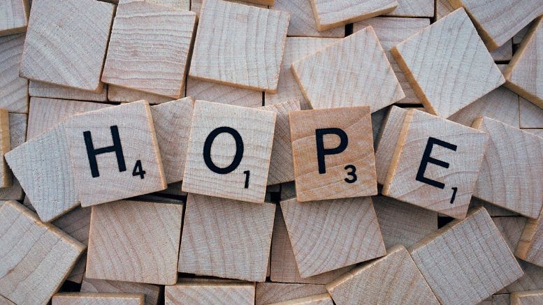 hope spelled out in letters; image by canva