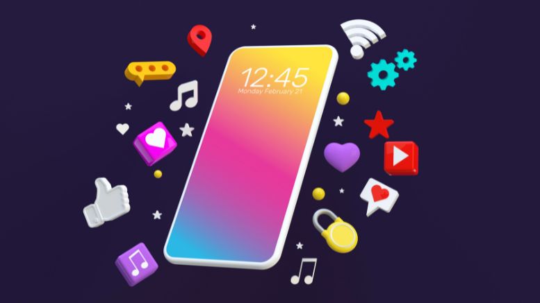 phone with surrounding icons. Photo: Canva