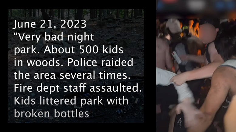 Cunningham Park video with quotes from security
