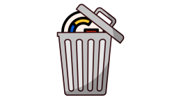 google logo in a trash can. image: canva