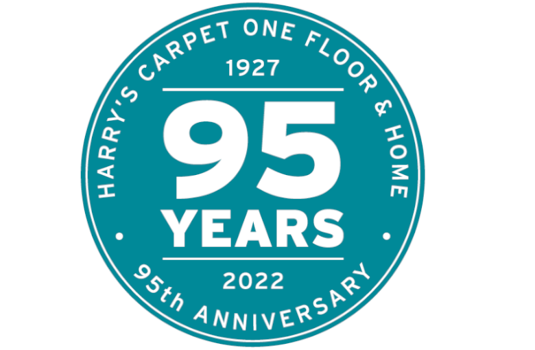 Harrys Carpet One Anniversary Logo